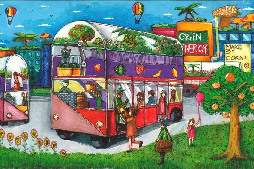 03 00555   Eco Friendly Bus