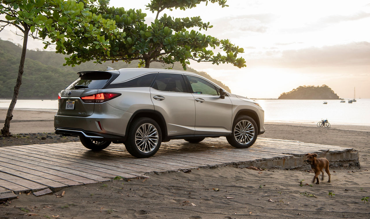 2020 Lexus RX450 H 3row Atomic Silver Noble Brown MC 05