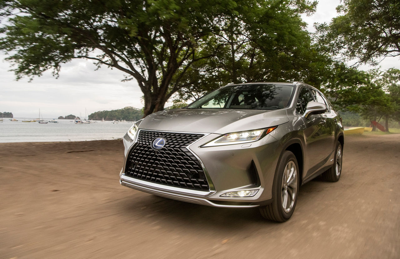 2020 Lexus RX450 H 3row Atomic Silver Noble Brown MC 06