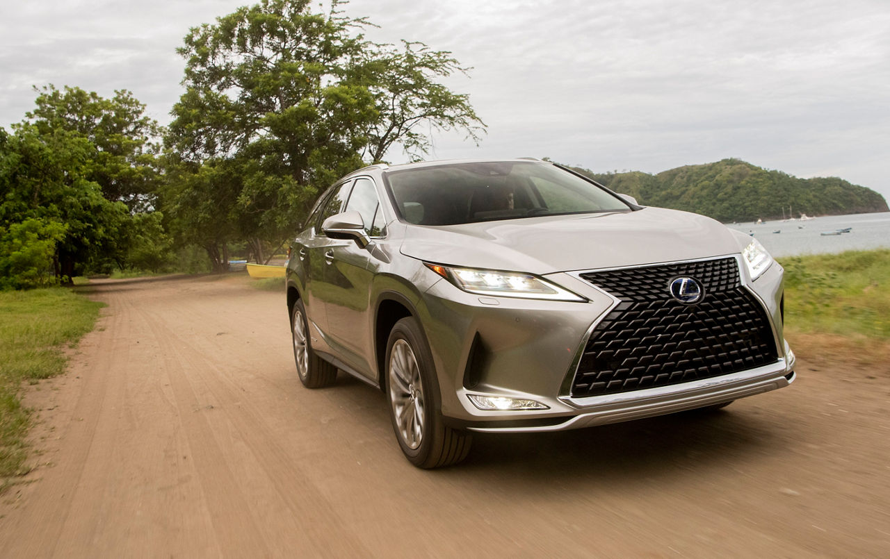 2020 Lexus RX450 H 3row Atomic Silver Noble Brown MC 07
