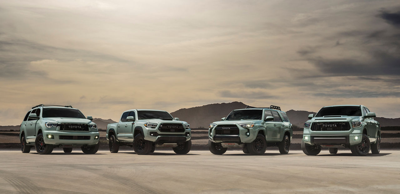 2021 4Runner Tacoma Tundra and Sequoia TRD Pro Lunar Rock