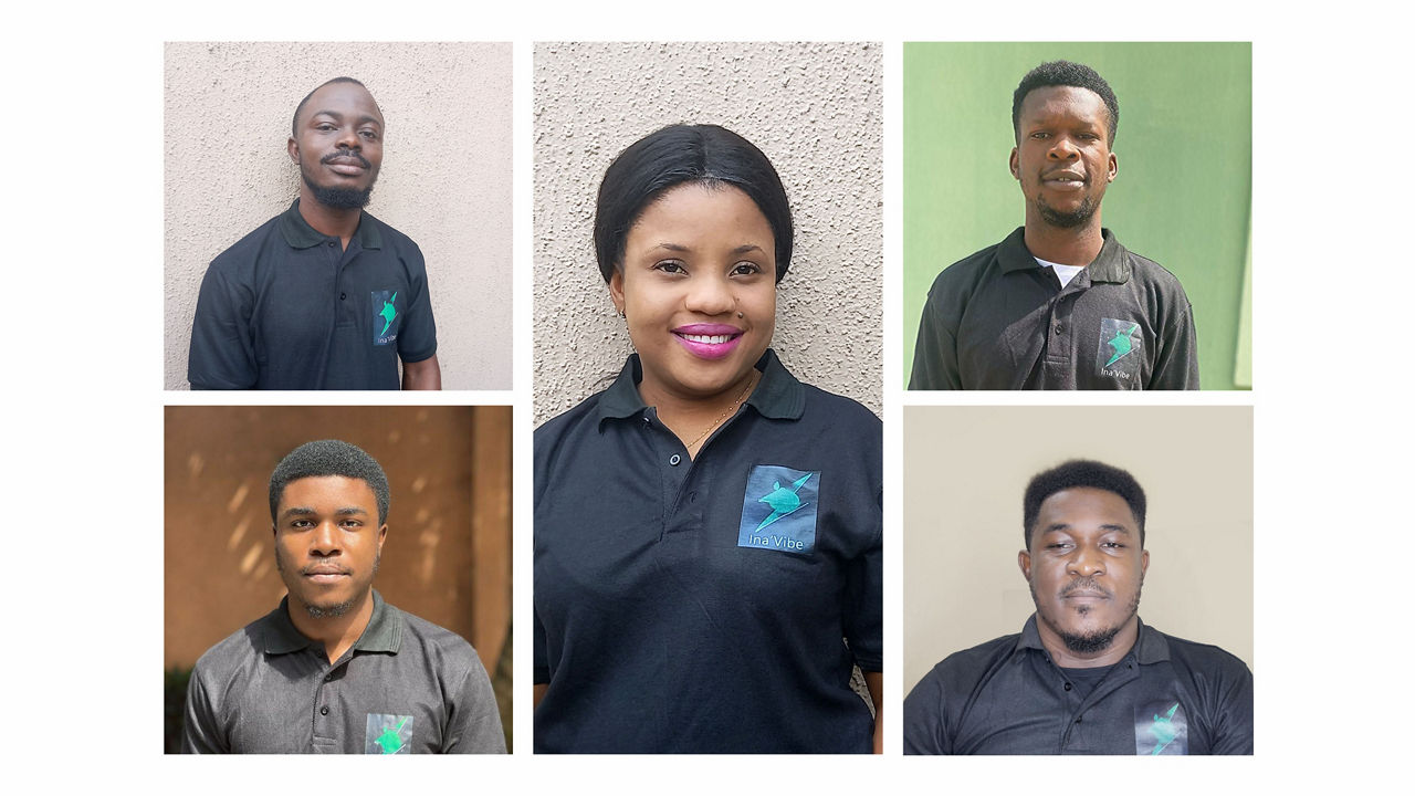 Team Dunamis (Obasogie Okpamen  Obasogie Osasumwen  Anastacia Amadi  Uwague Aizeyosabo and Omolehin Emmanuel)