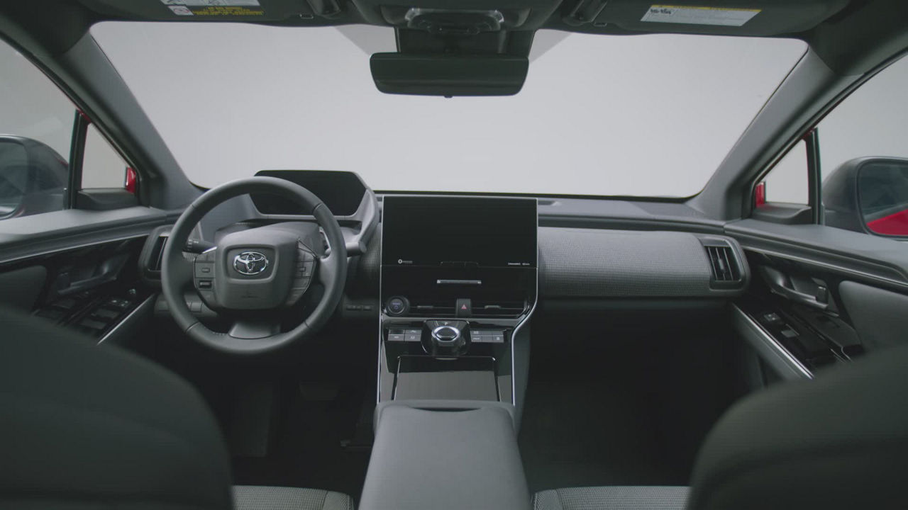 2023 Toyota BZ4X XLE Supersonic Red Interior