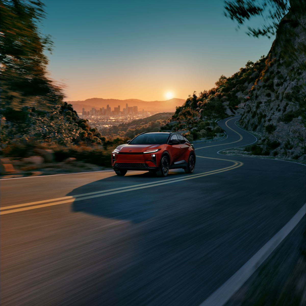 2026 C-HR Electric SUV Driving