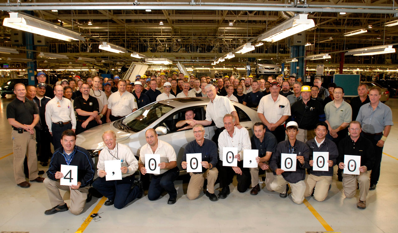 Toyota Marks 4 Millionth Vehicle Built in Canada
