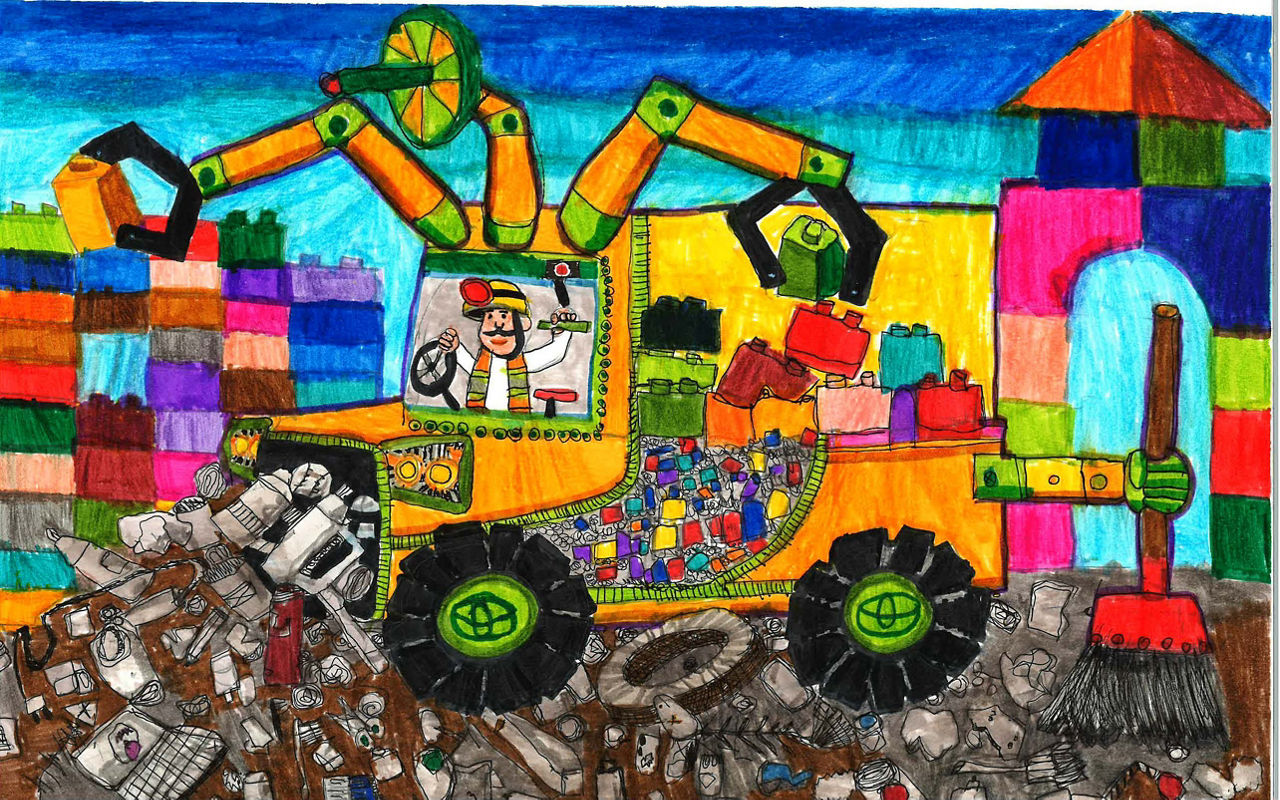 Automatic Recycling Garbage Car