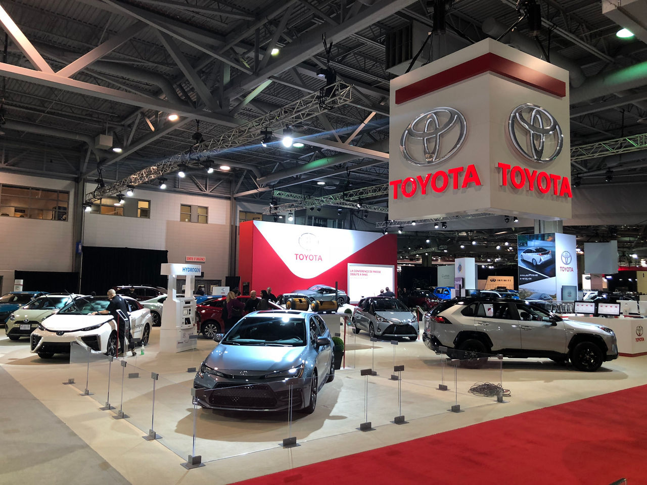 The Toyota Exhibit At The Quebec City International Auto Show