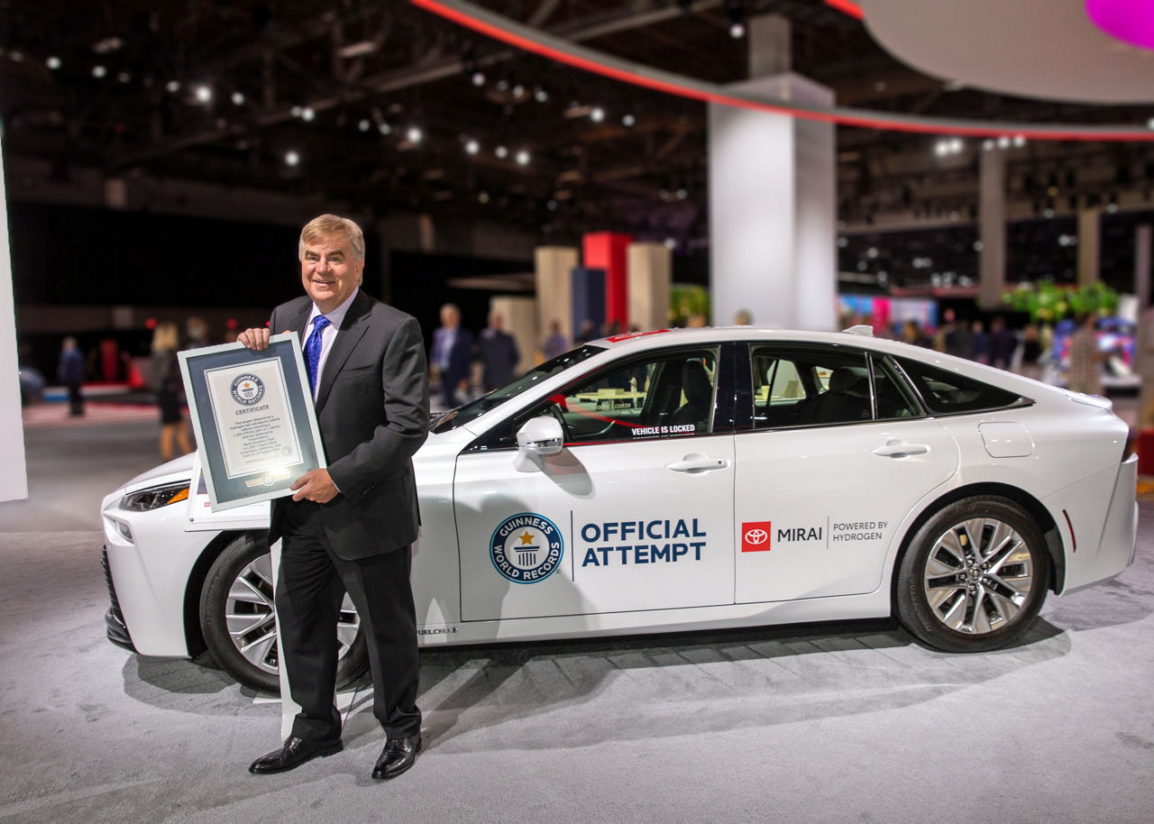 Toyota Mirai Sets GUINNESS WORLD RECORDS™ Title with 1,360km