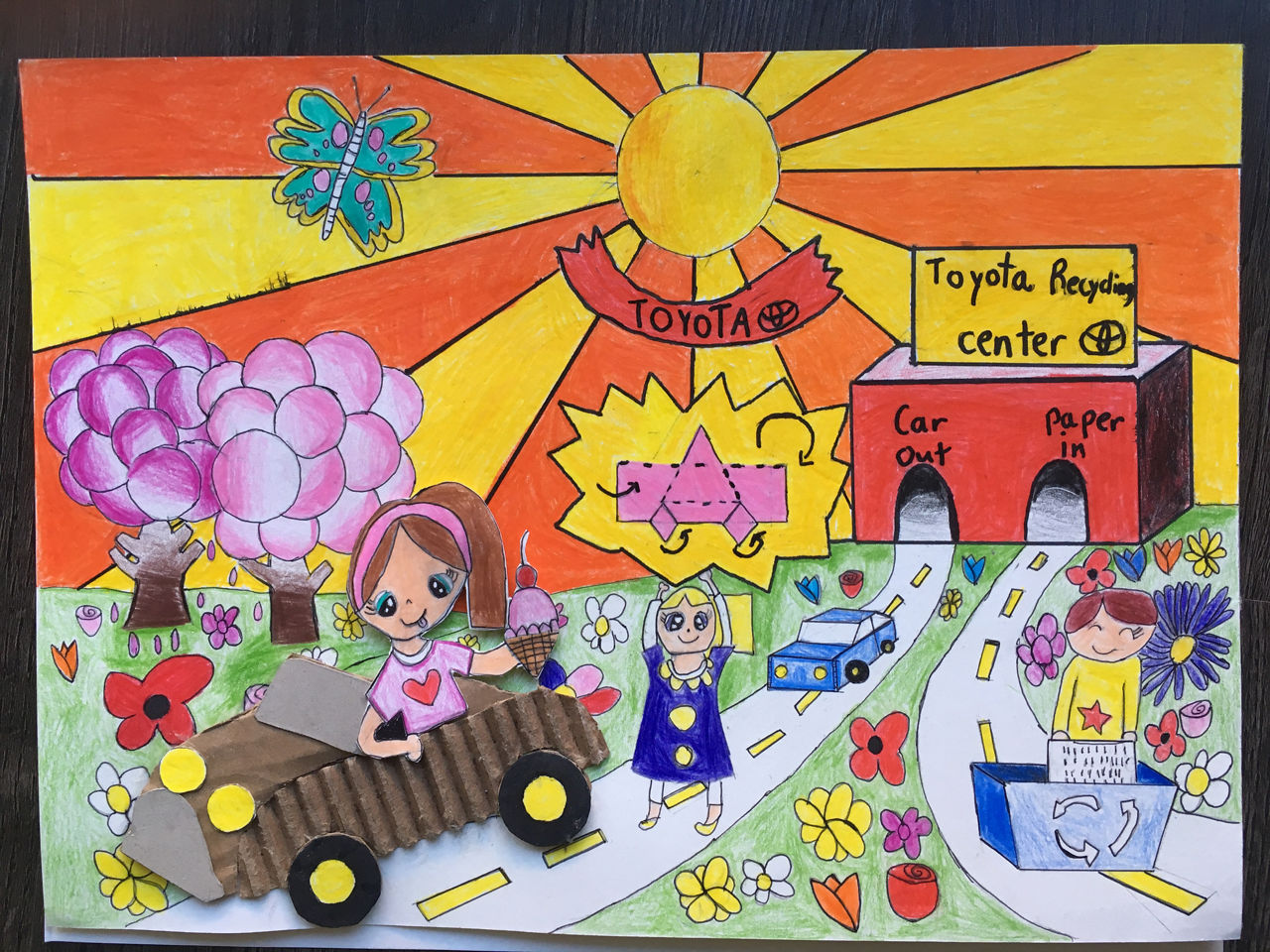 Recycled Paper Car - Emily Vo
