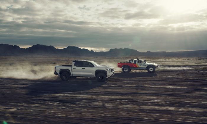 TRD Trucks in Desert