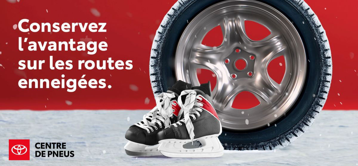Toyota winter tires banner french