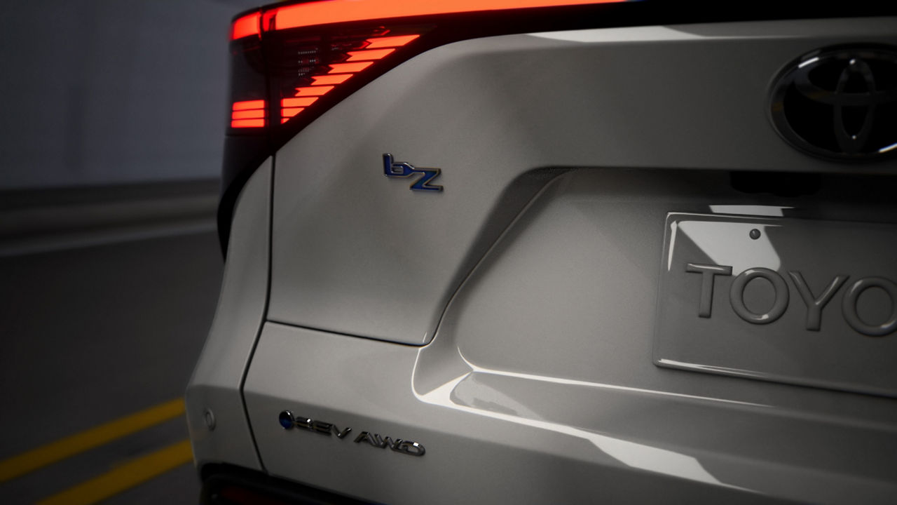 Official Toyota Canada exterior image of the 2027 Toyota bZ electric SUV