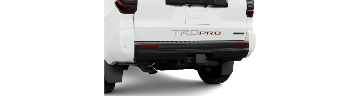 Lettres TRD PRO pour emblème d’abattant - Argent et rouge — Toyota C5333