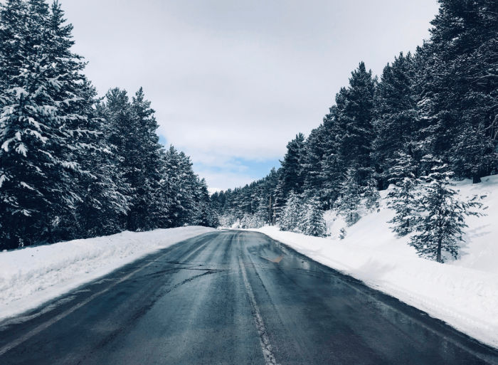 Snowy road